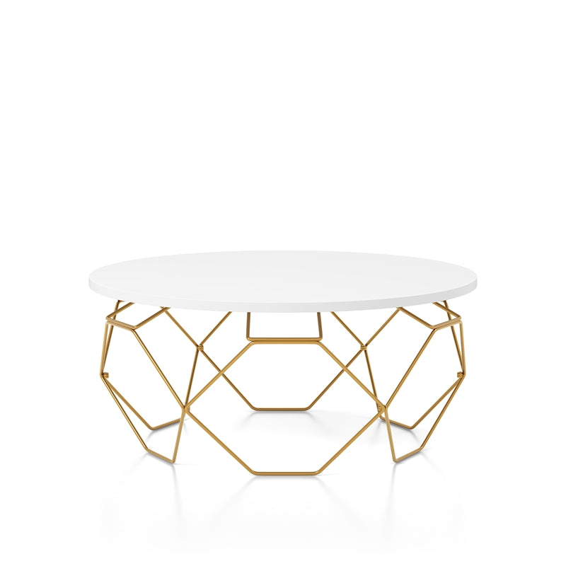 Wire Frame Gold Coffee Table