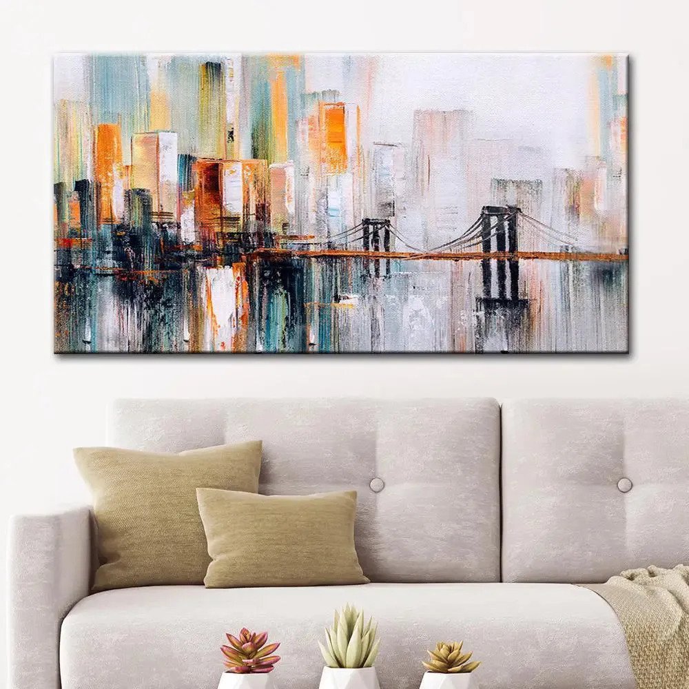 Cityscape Wall Painting