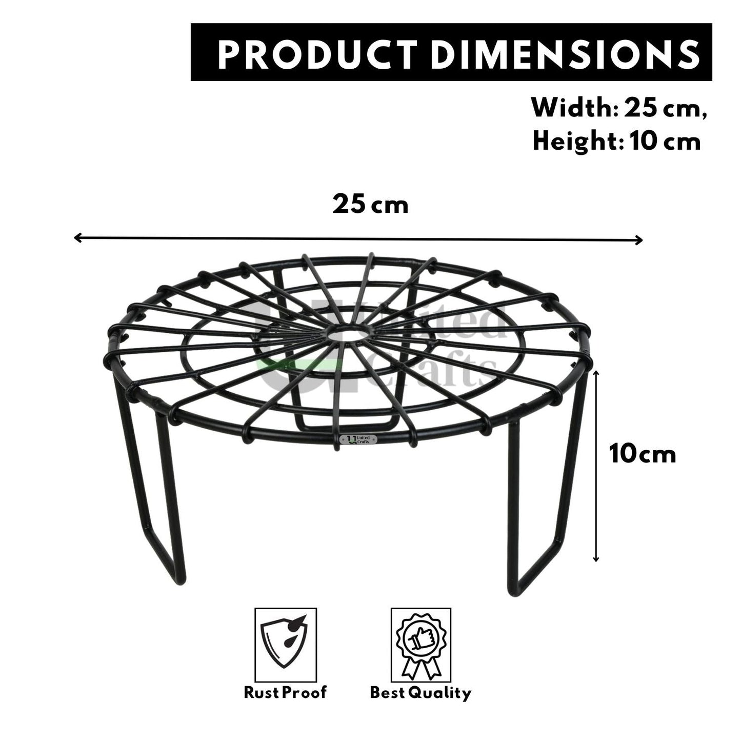 United Crafts Web Pots Stand- Unique & High Quality Stands for Home and Garden