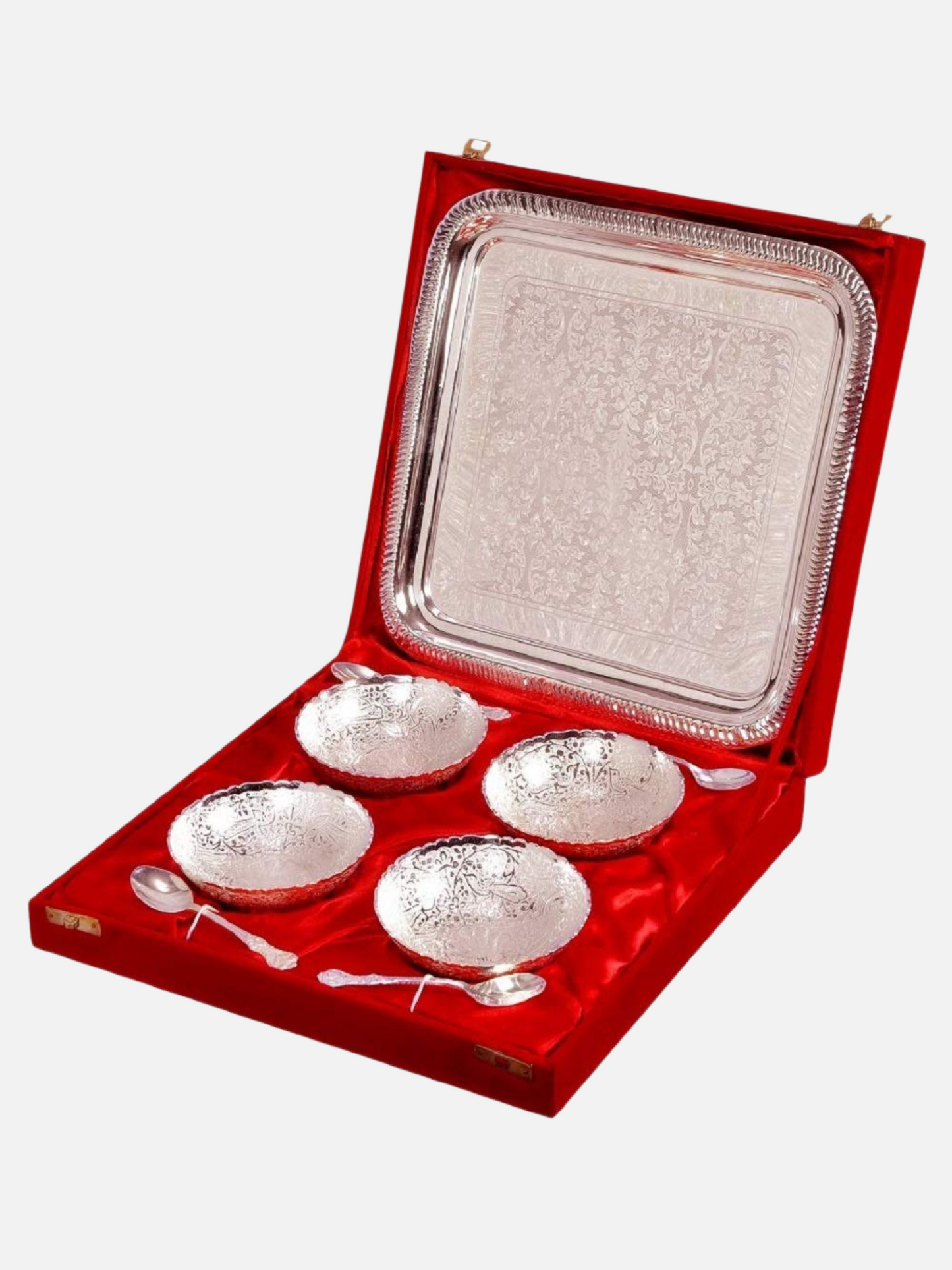 Silver Plated Bowl Set with Royal Velvet Box