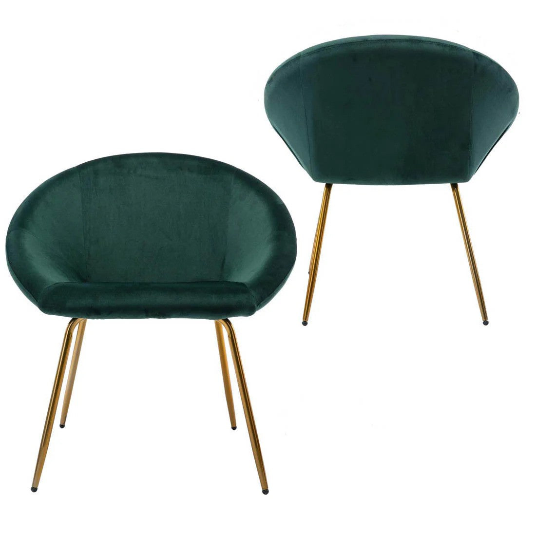Forest Green Velvet Chair