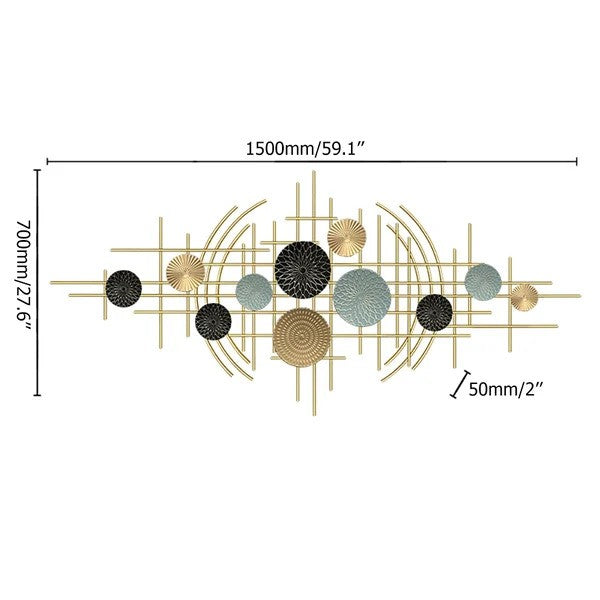 HT Gold Metal Wall Art