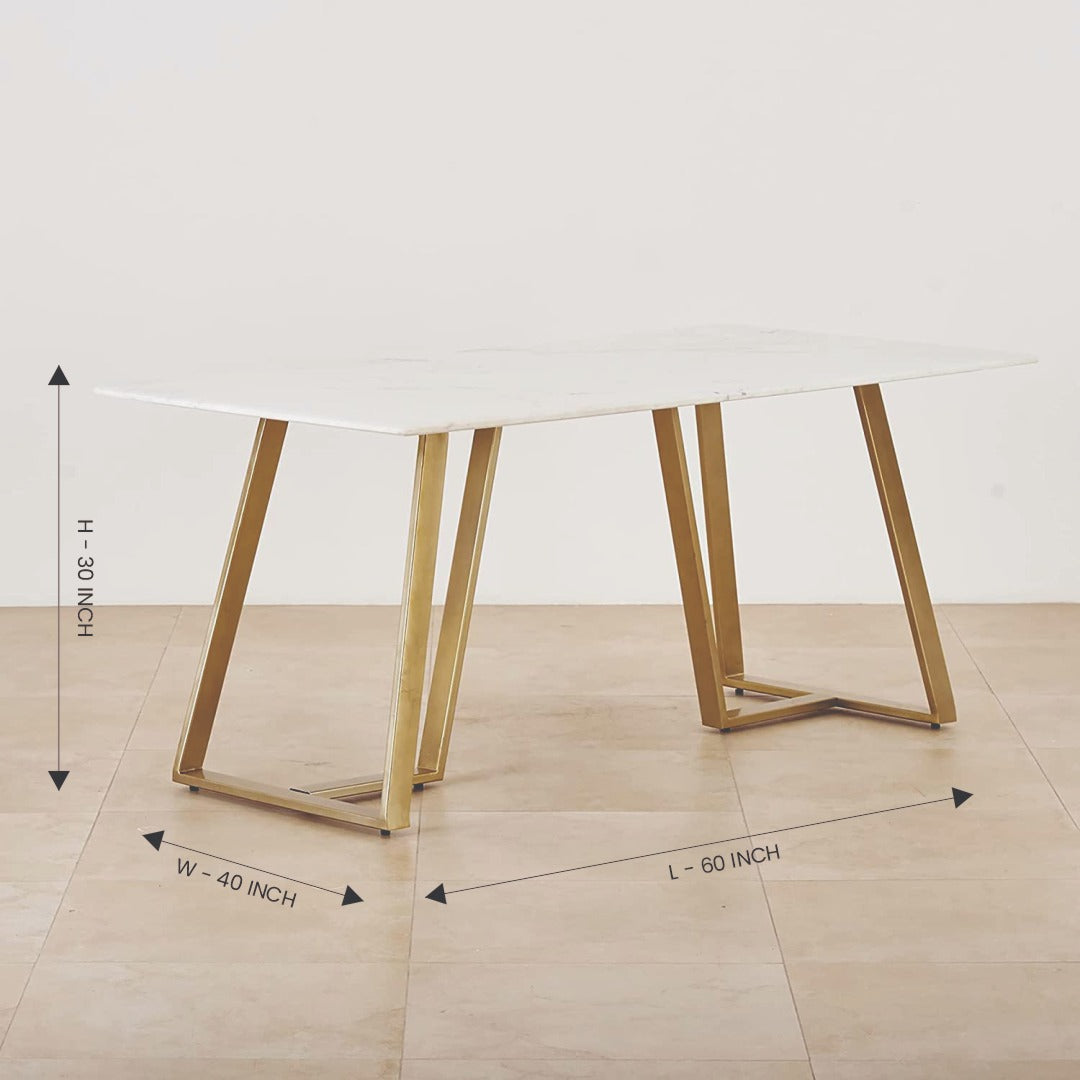 Convivial Metal Dining Table