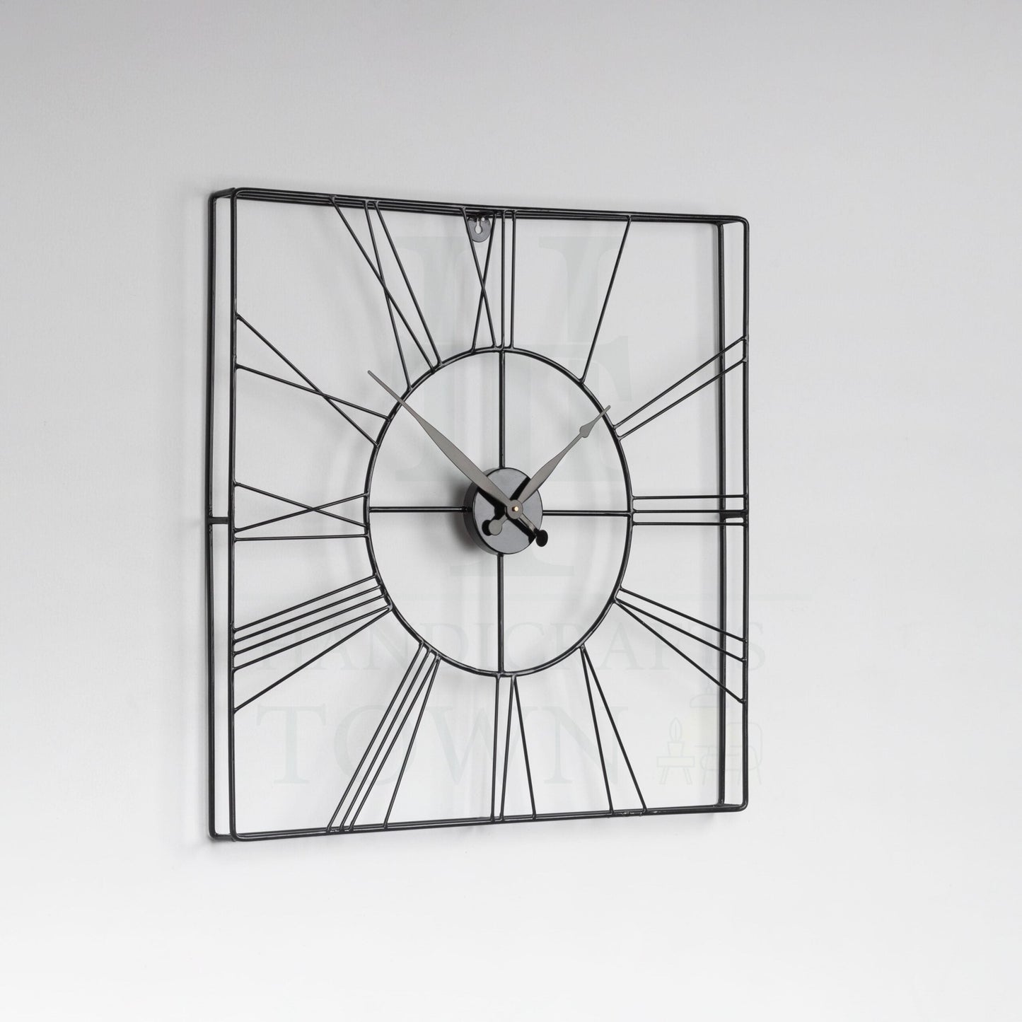 Black square Wall clock