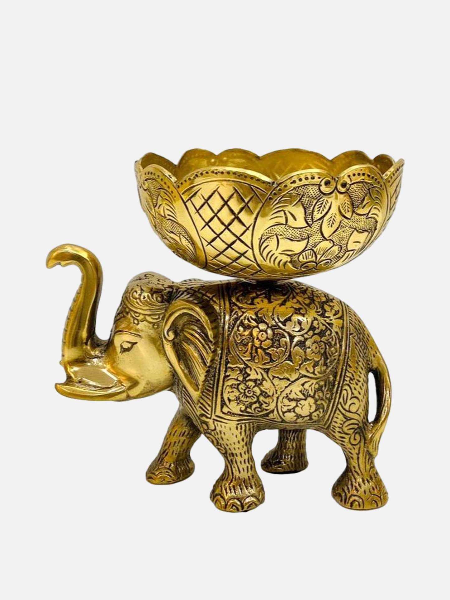 Tropical Elephant with decorative Bowl