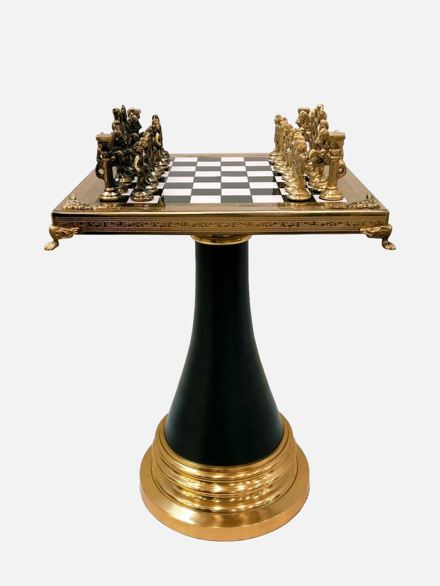 Pieces of Genius Artistic Black And Gold chess sets
