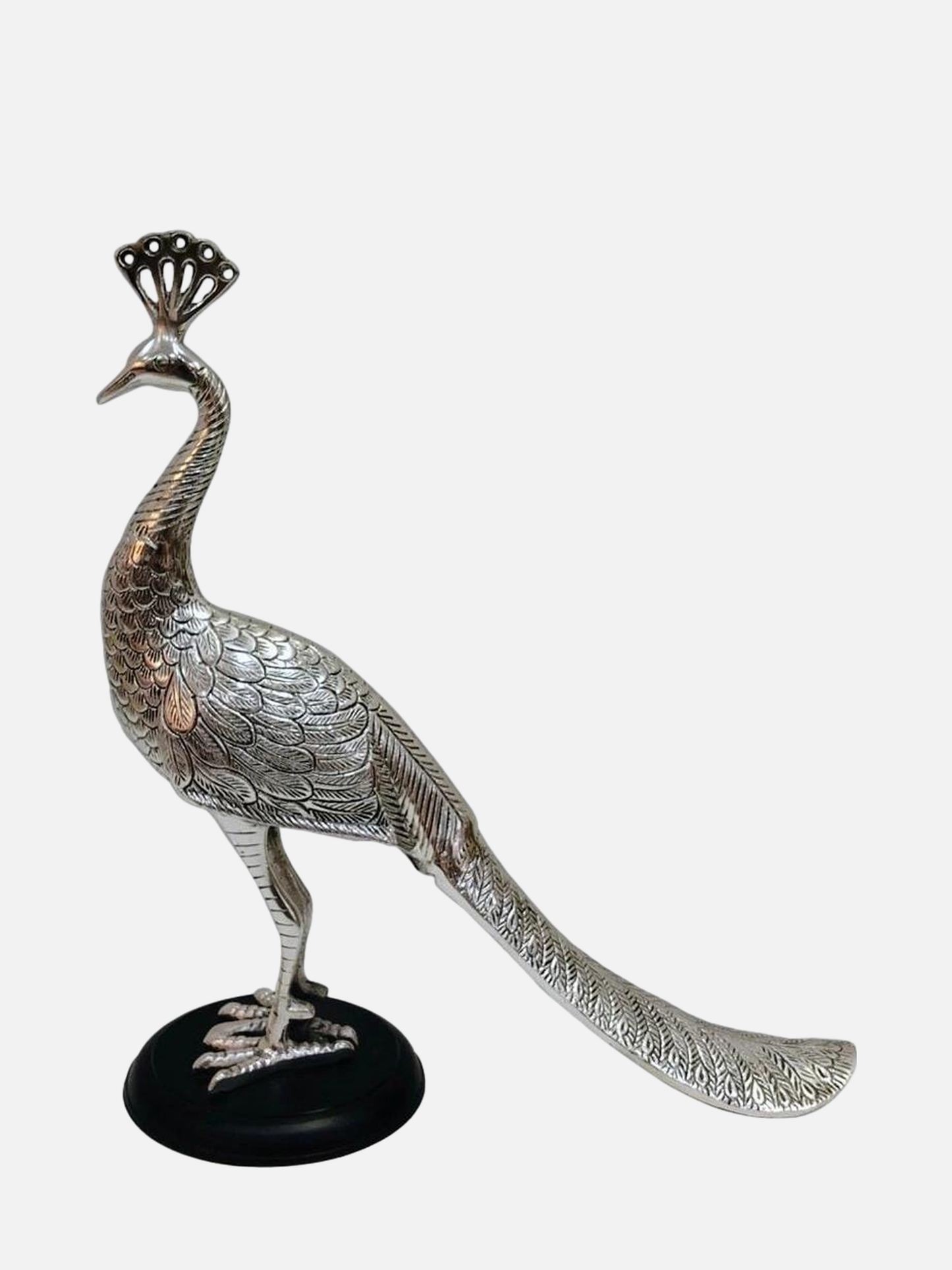 Silver Design Peacock