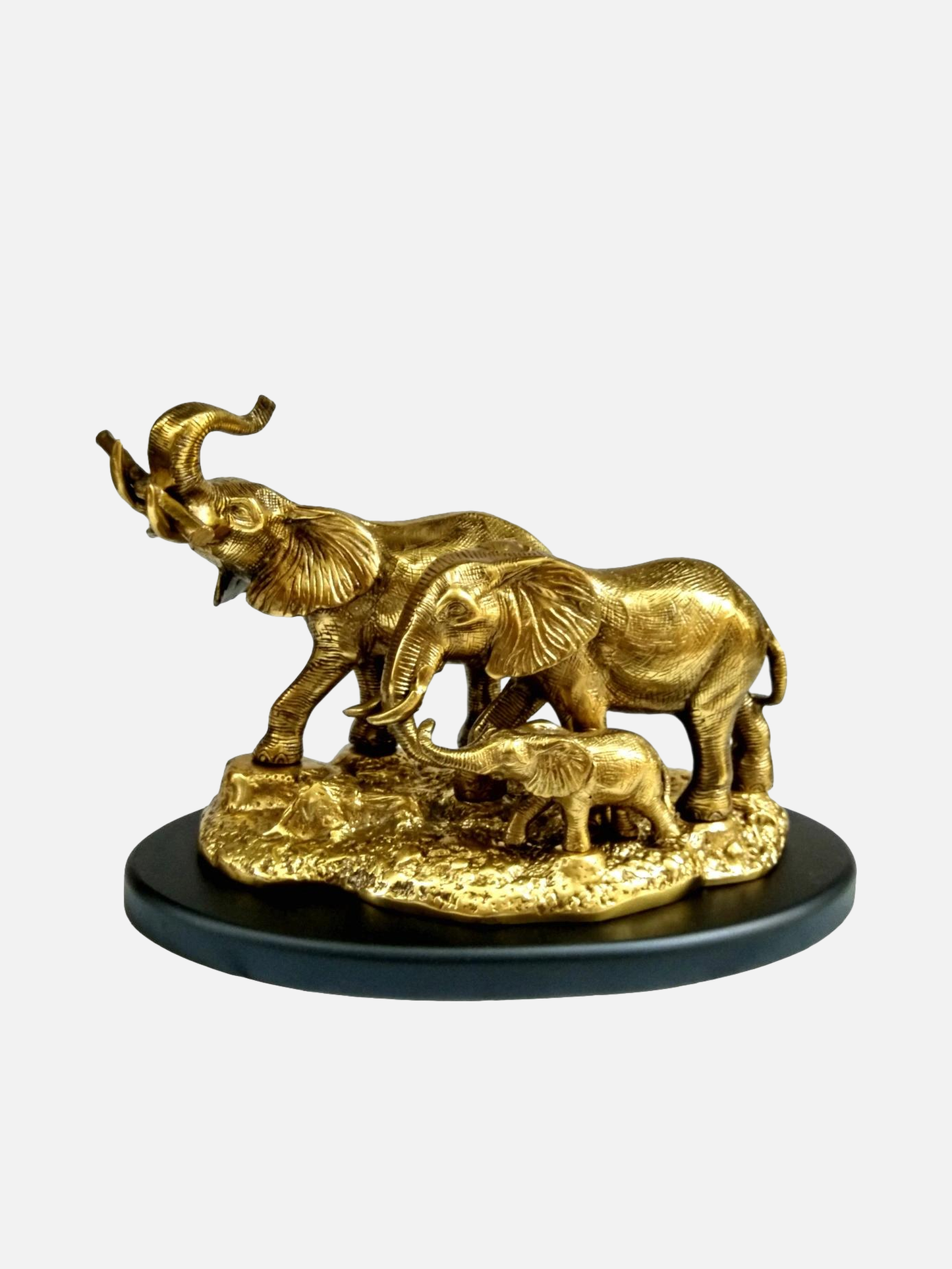 Golden Elephant Prosperity Figurine
