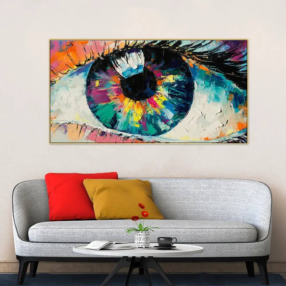 An Oculus Abstract Wall Painting