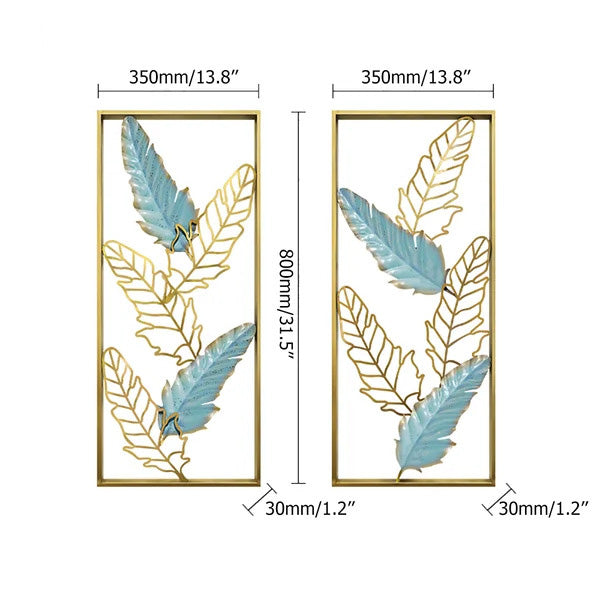 Aureate Petals Frame Metal Art Wall
