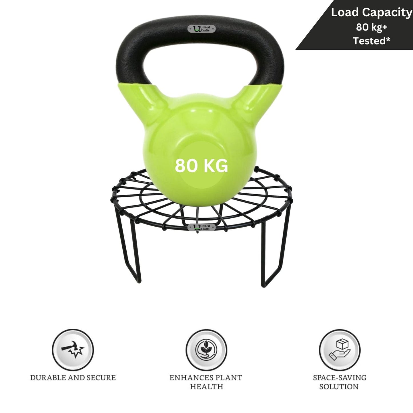United Crafts Web Pots Stand- Unique & High Quality Stands for Home and Garden