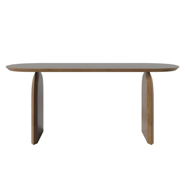 Dining Table Solid Wood Top & Pedestals for 6
