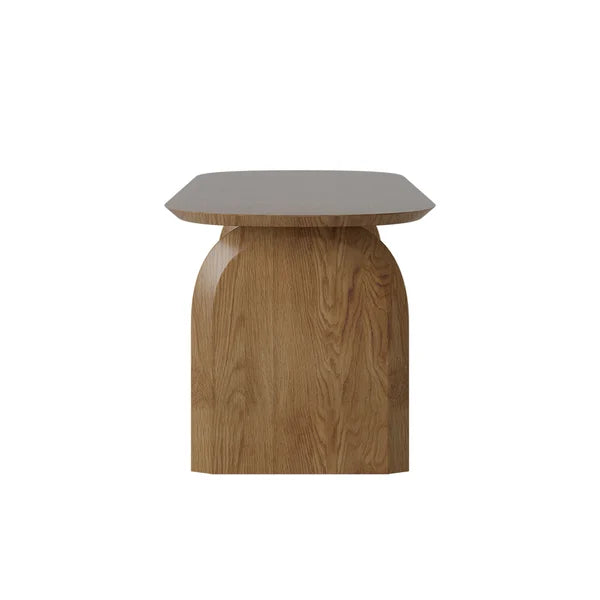 Dining Table Solid Wood Top & Pedestals for 6
