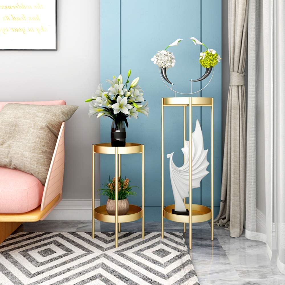 Multi-Tier Luxury Planter Stand for Home Décor (Set of 2)
