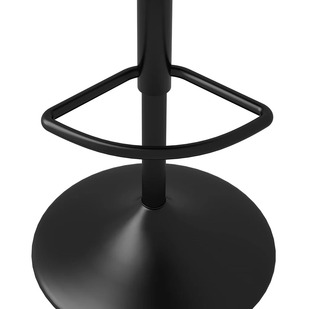 Modern White PU Leather Counter Height Bar Stool (Set of 2) Adjustable Height & Swivel