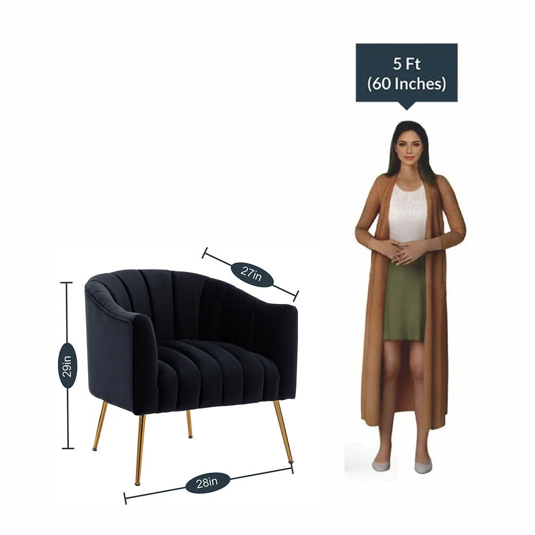 Cozy Corner Chair Black
