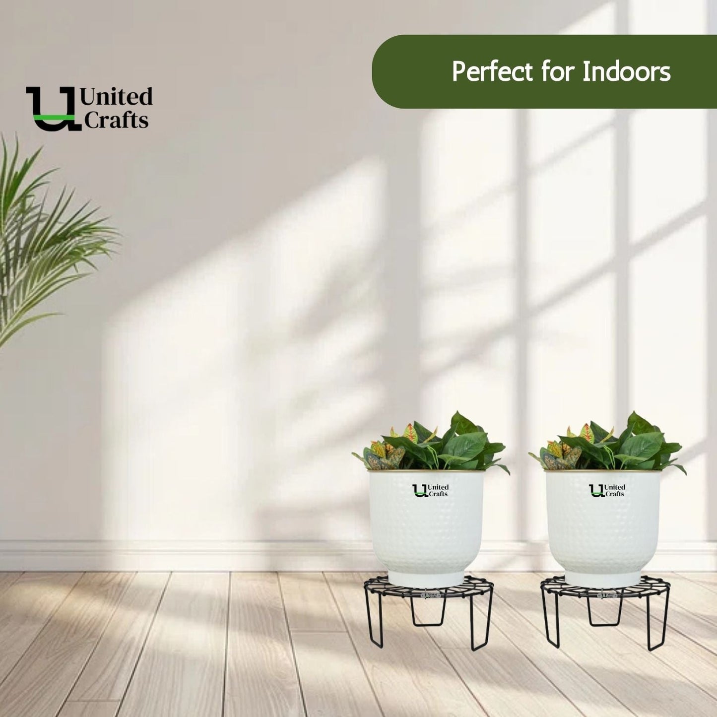 United Crafts Web Pots Stand- Unique & High Quality Stands for Home and Garden