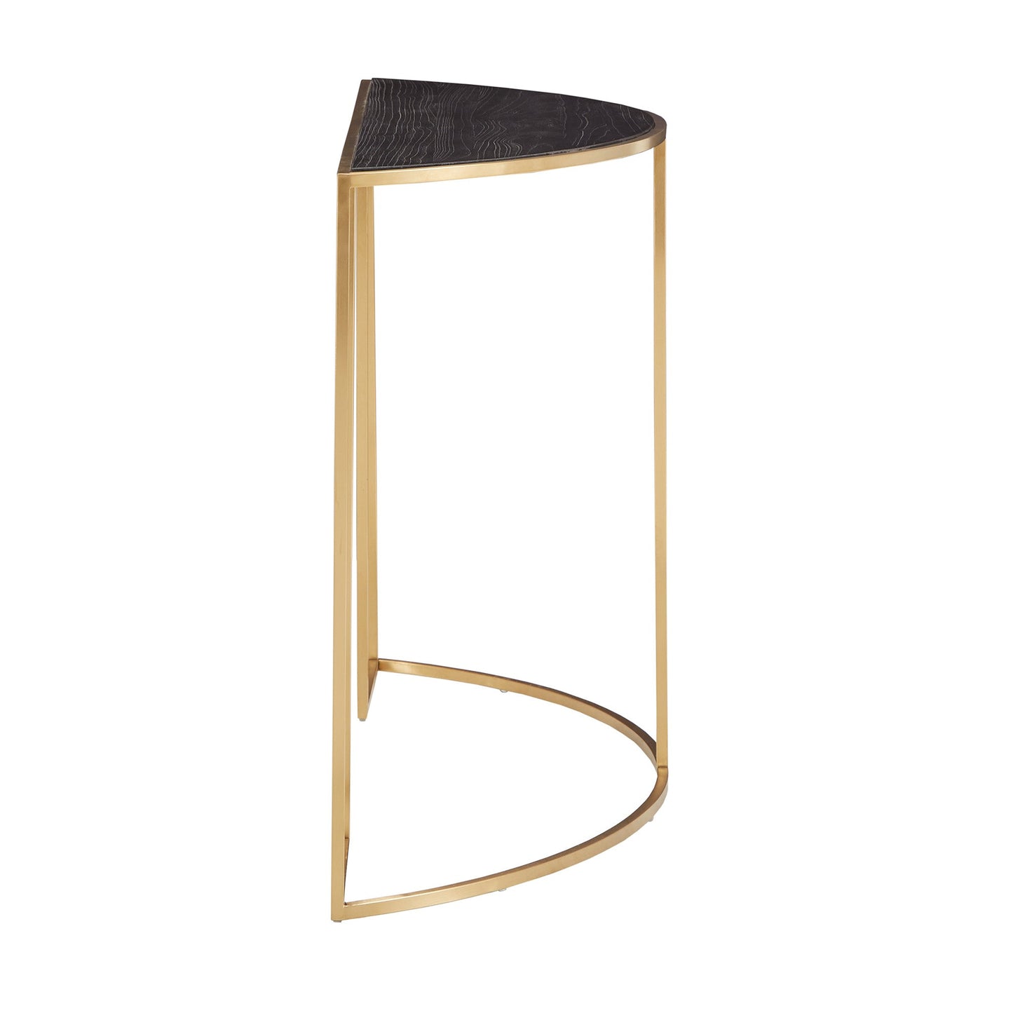Half Round Metal & Marble Console Table By Craftco Export